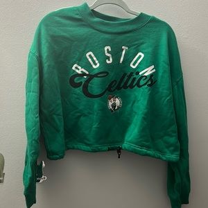NBA Boston Celtics Green Crop Sweater